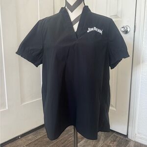 Athleta scrub with embroidered “Jim Beam”